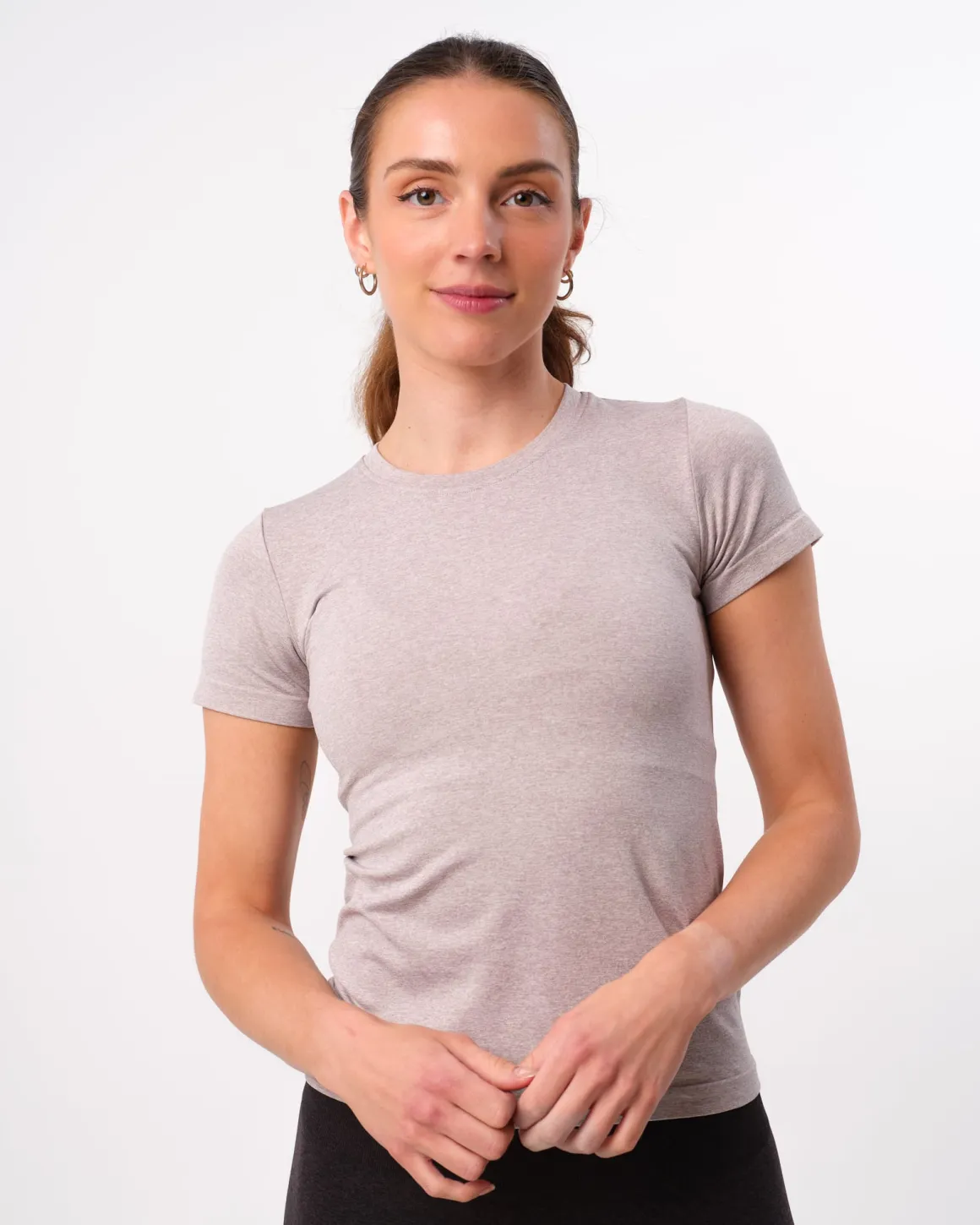 Beam Clean Tee Light Grey Marl