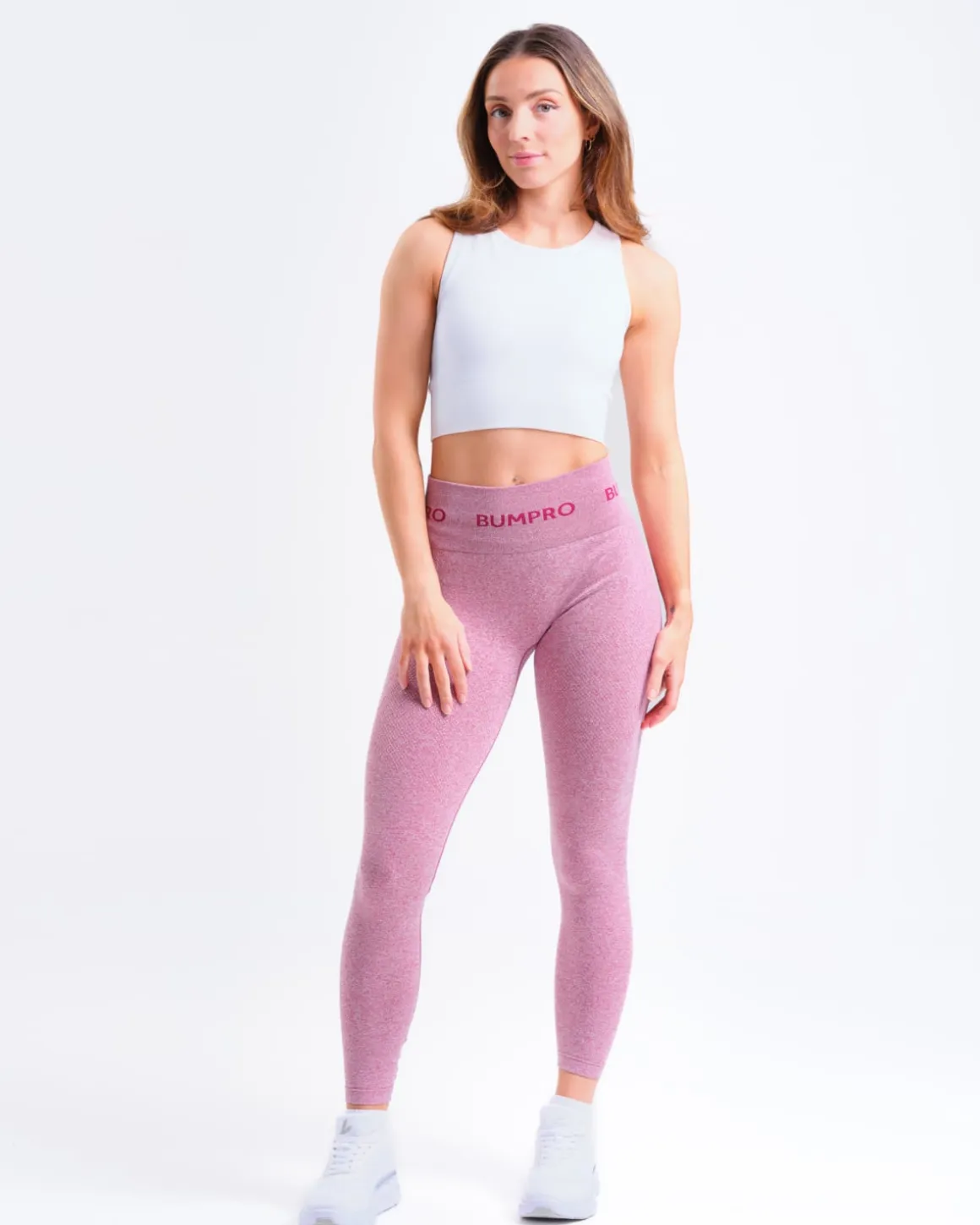 Beam Logo Tights Pink Vivacious Marl