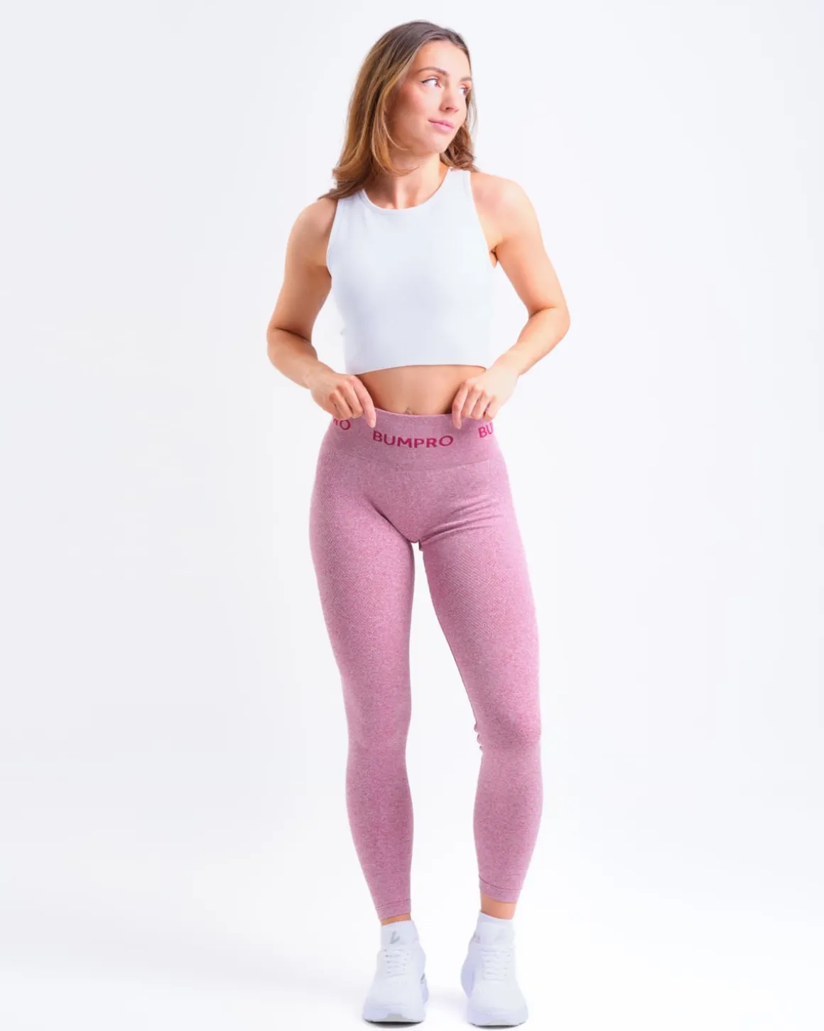 Beam Logo Tights Pink Vivacious Marl