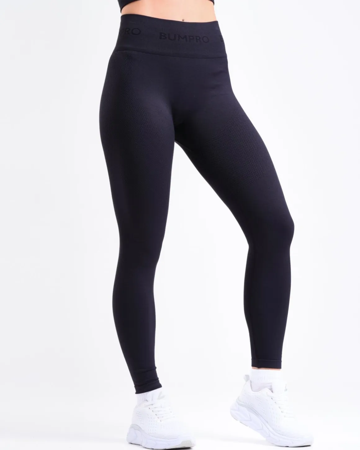Beam Logo Tights Solid All Black 2-PACK