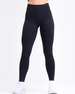 Beam Logo Tights Solid All Black 2-PACK