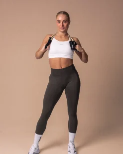 Beam Logo Tights Solid Military Green