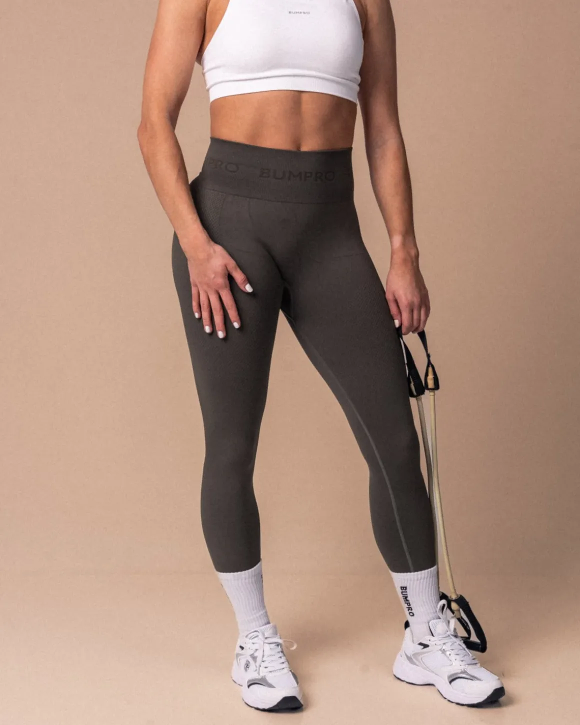 Beam Logo Tights Solid Military Green