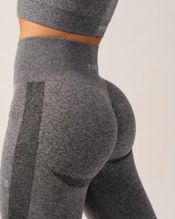 Beam Scrunch Tights Black Marl