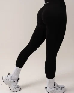 Beam Scrunch Tights Black 2-PACK
