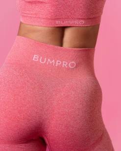 Beam Scrunch Tights Pink Coral Marl