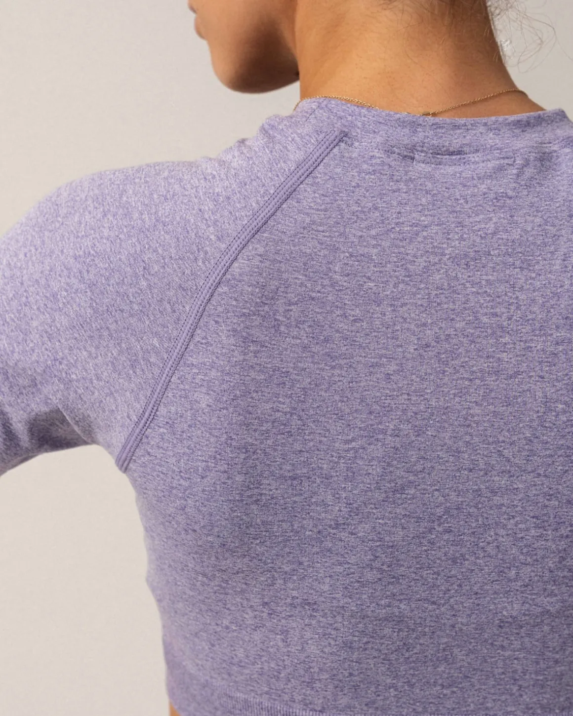 Beam Shorts + Beam Clean Super Crop Tee Purple Pop SET