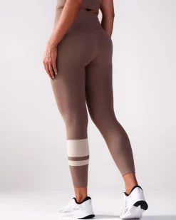 Block Tights Beige