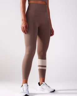 Block Tights Beige