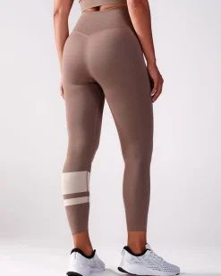 Block Tights Beige