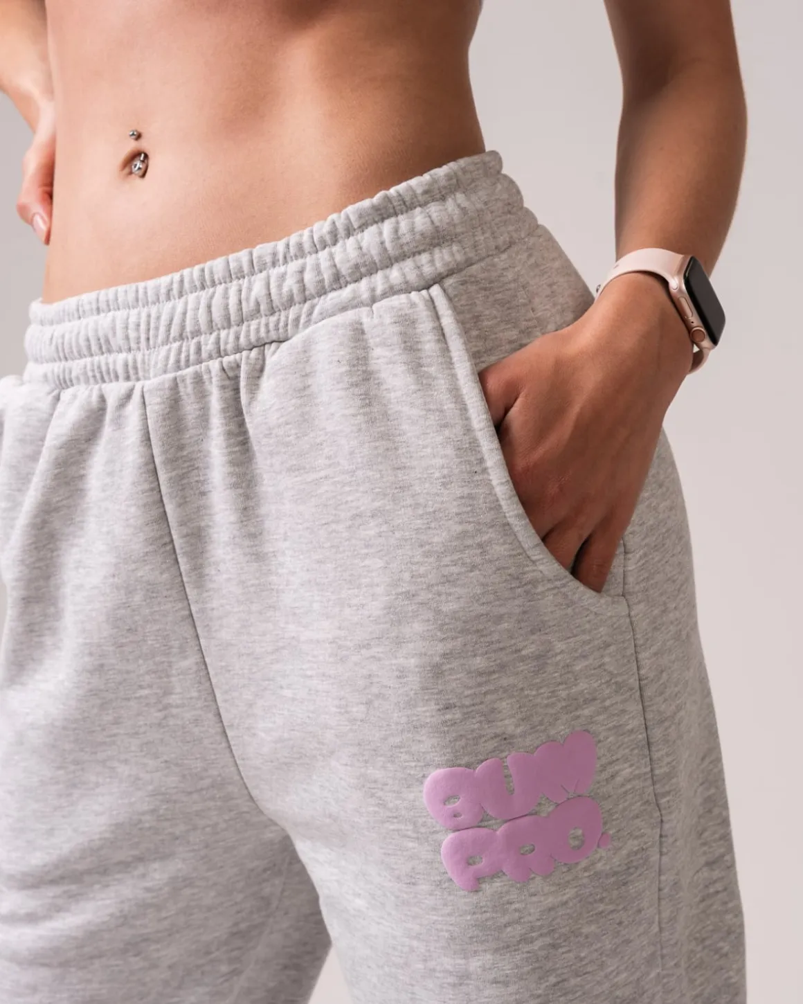 BP Sweatpants Grey Marl/Bubble
