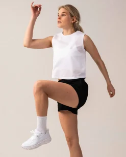 Breeze Mesh Muscle Tank White
