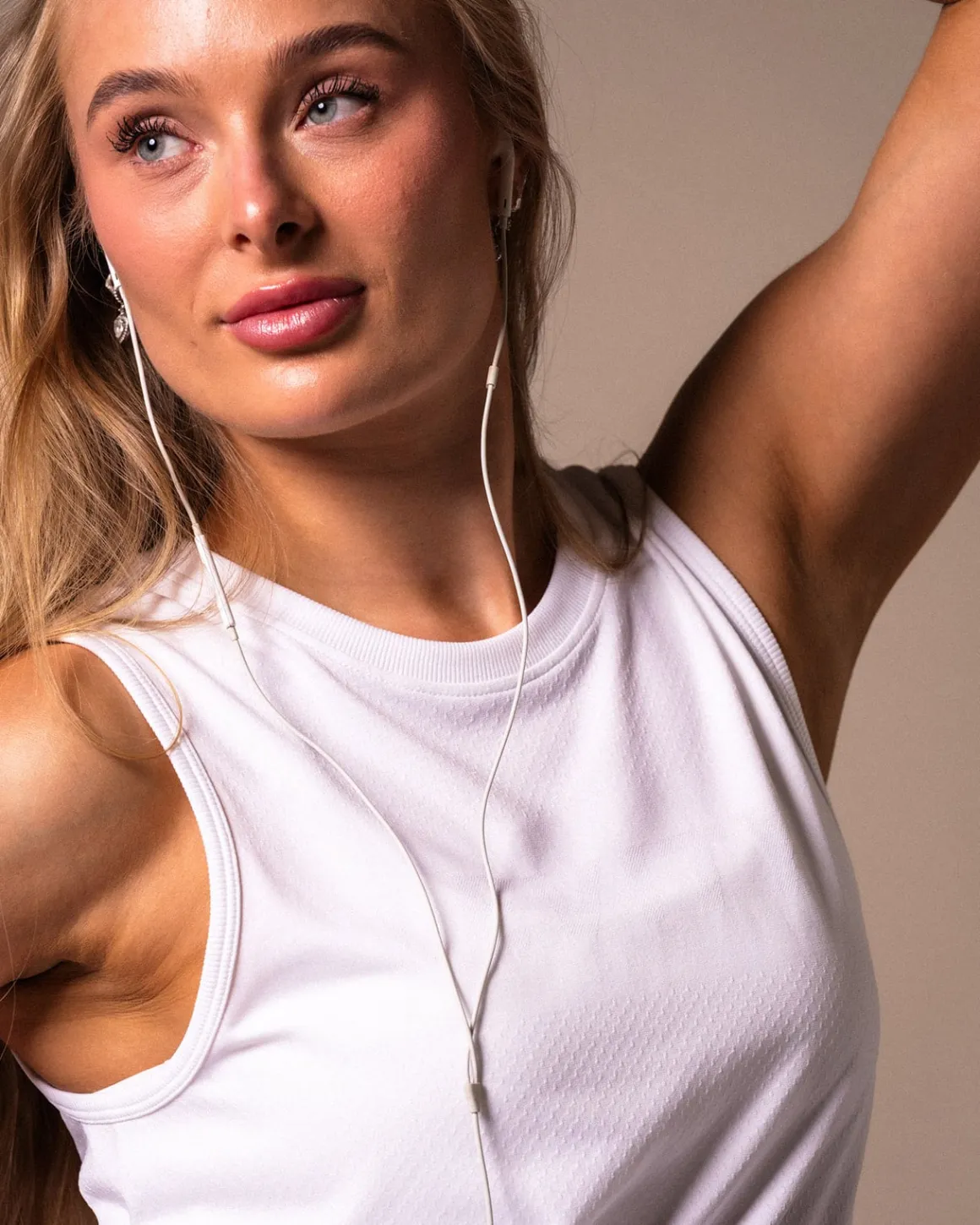 Breeze Seamless Tank White Brilliant