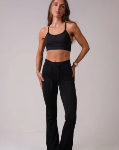 Calm Straight Leg Pants All Black