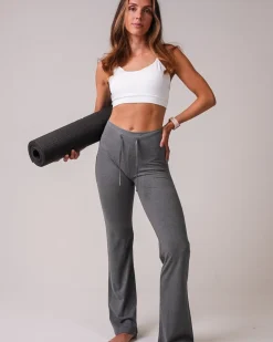 Calm Straight Leg Pants 2.0 Dark Grey Marl