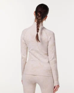 Camo Seamless Zip Up Greige Camo