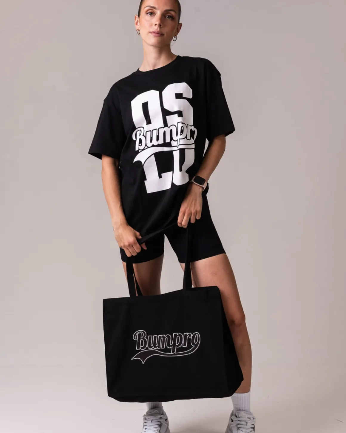 Canvas Tote Bag Black/White – One Size