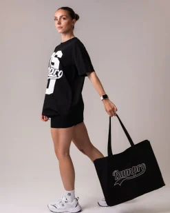 Canvas Tote Bag Black/White – One Size