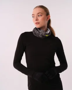 Conquer Neck Warmer Green Print Reflective – One Size