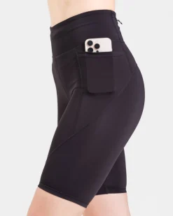 Conquer Running Pocket Shorts 8″ Black