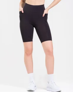 Conquer Running Pocket Shorts 8″ Black