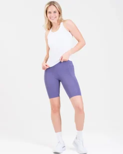 Conquer Running Pocket Shorts 8″ Lilac Heron