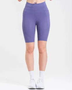 Conquer Running Pocket Shorts 8″ Lilac Heron