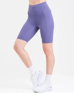 Conquer Running Pocket Shorts 8″ Lilac Heron