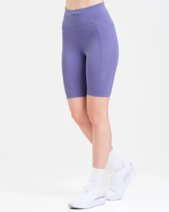Conquer Running Pocket Shorts 8″ Lilac Heron
