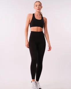 Conquer Running Pocket Tights Black