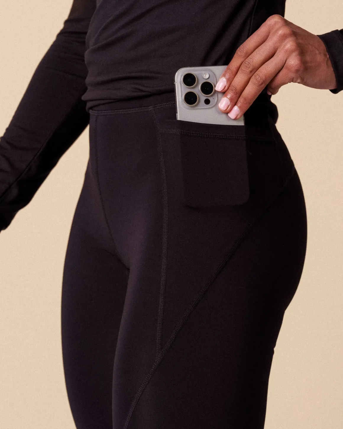 Conquer Running Pocket Tights 2.0 Black
