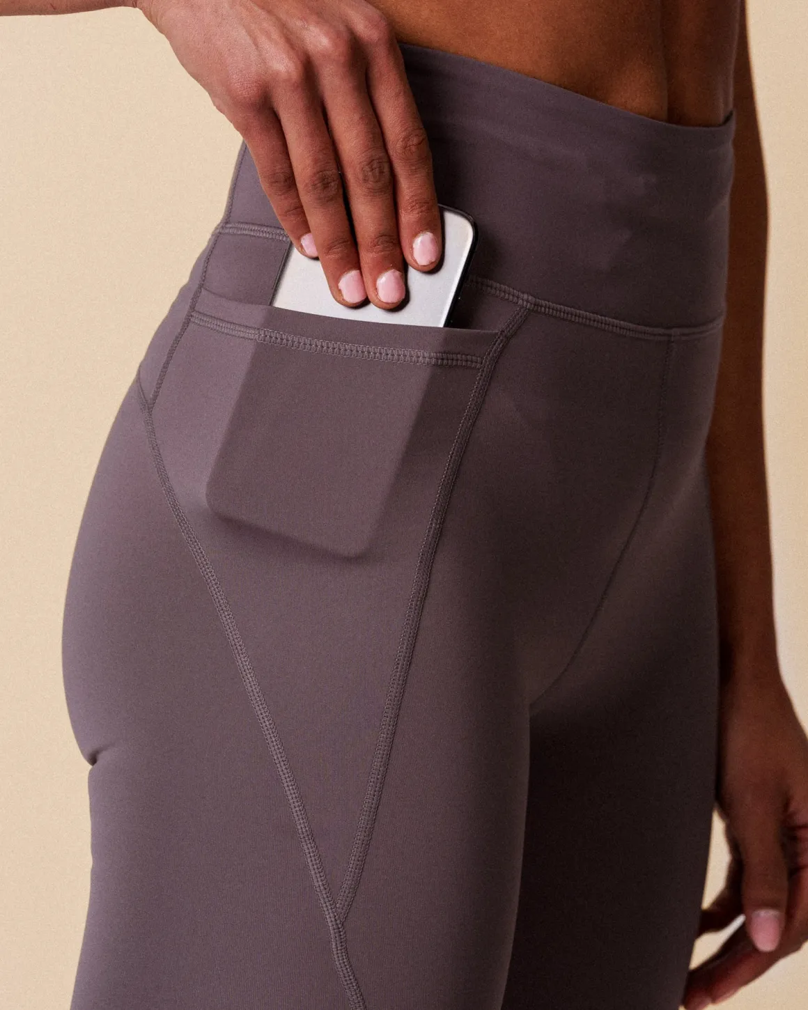 Conquer Running Pocket Tights 2.0 Grey Granite
