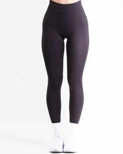 Conquer Running Pocket Tights Black Beauty