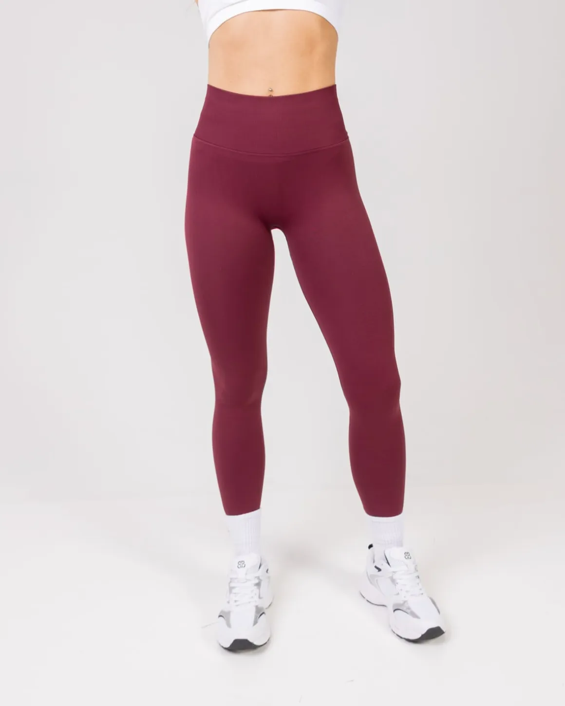 Contour Seamless Tights Red Maroon