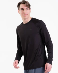 Core Basic LS Black + Clarity Shorts M Blue Sea SET