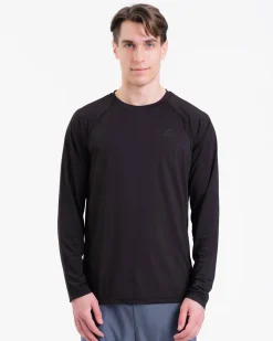 Core Basic LS Black + Clarity Shorts M Blue Sea SET