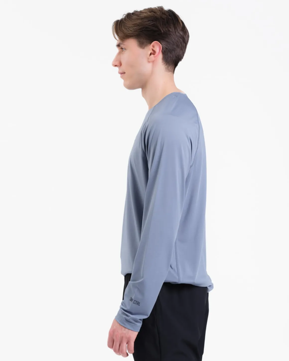 Core Basic LS M Blue + Clarity Warm Up Pants M Black SET