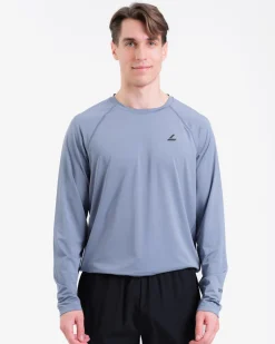 Core Basic LS M Blue + Clarity Warm Up Pants M Black SET