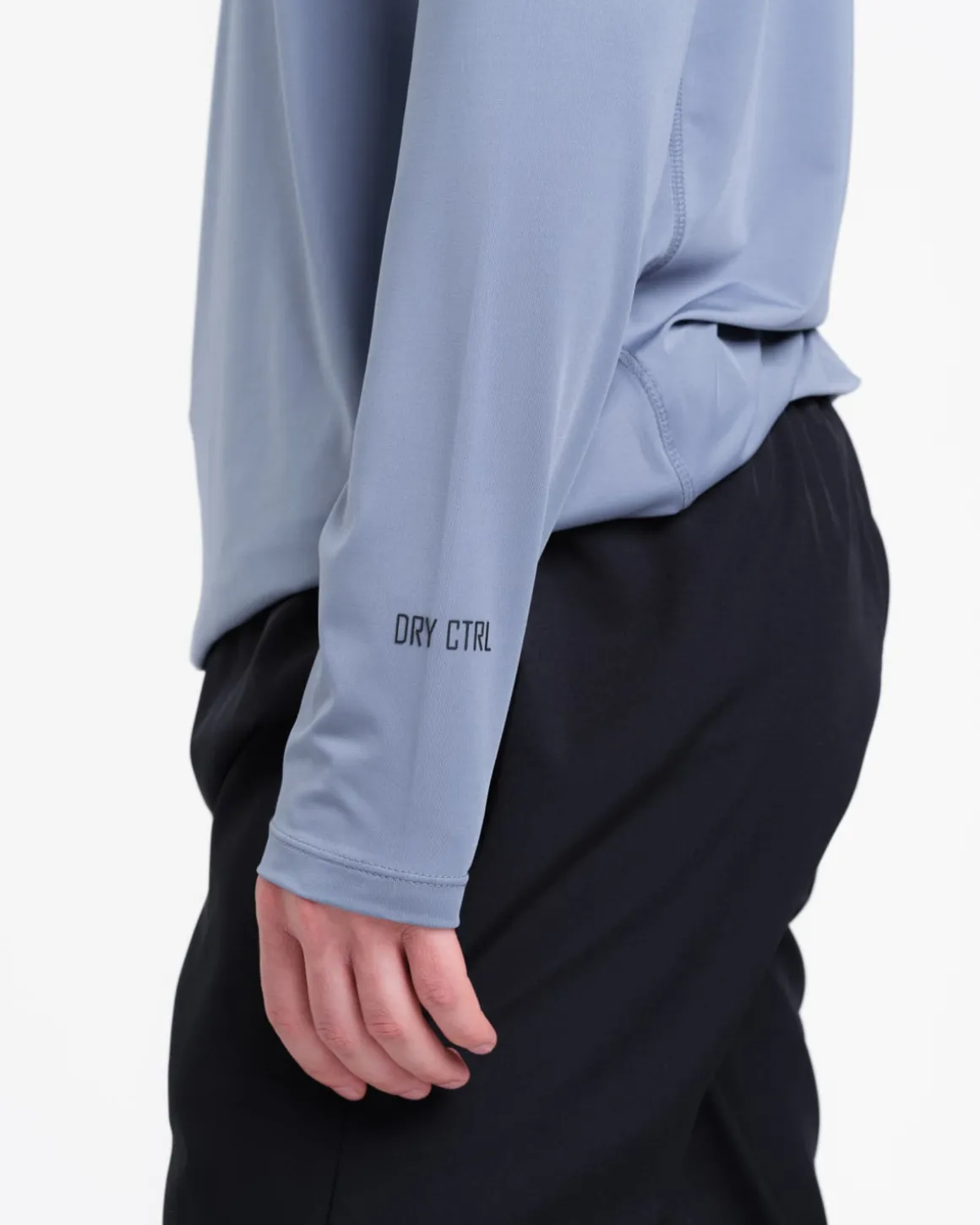 Core Basic LS M Blue + Clarity Warm Up Pants M Black SET