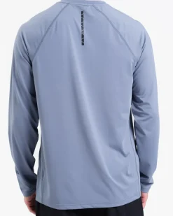 Core Basic LS M Blue + Clarity Warm Up Pants M Black SET