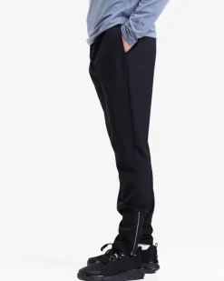 Core Basic LS M Blue + Clarity Warm Up Pants M Black SET