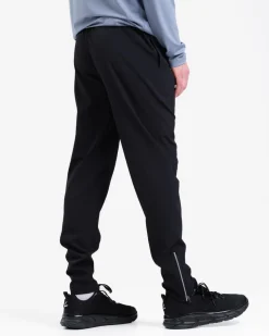 Core Basic LS M Blue + Clarity Warm Up Pants M Black SET