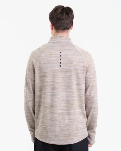 Core Run Half Zip M Beige Marl