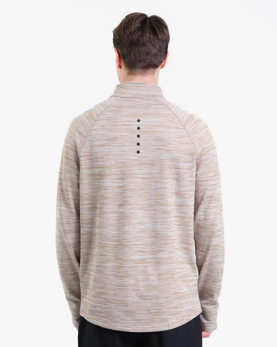 Core Run Half Zip M Beige Marl