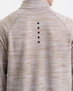 Core Run Half Zip M Beige Marl