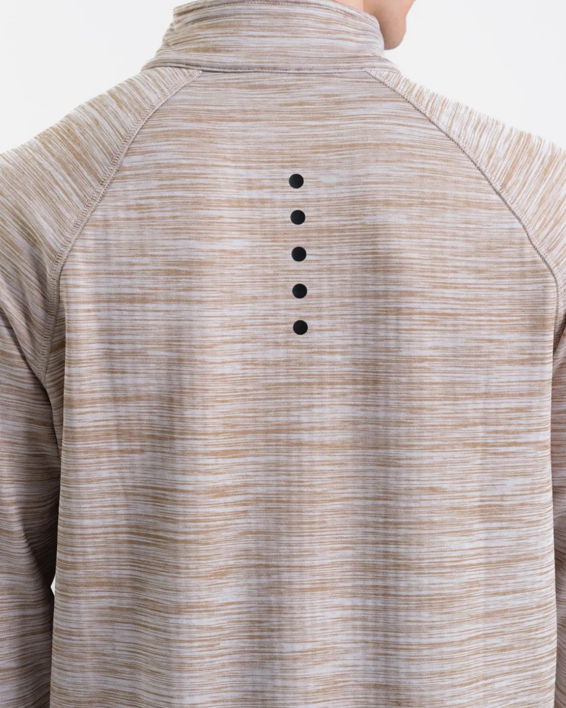 Core Run Half Zip M Beige Marl