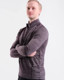 Core Run Half Zip M Black Marl