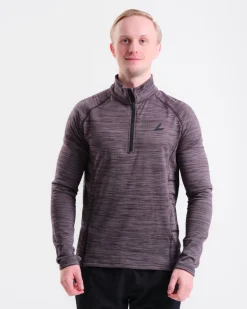 Core Run Half Zip M Black Marl