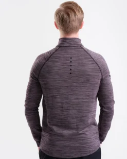 Core Run Half Zip M Black Marl