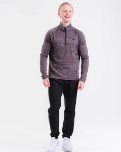 Core Run Half Zip M Black Marl